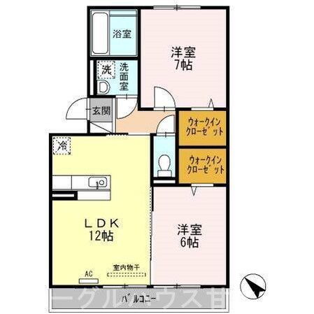 トータスモア伍番館の物件間取画像